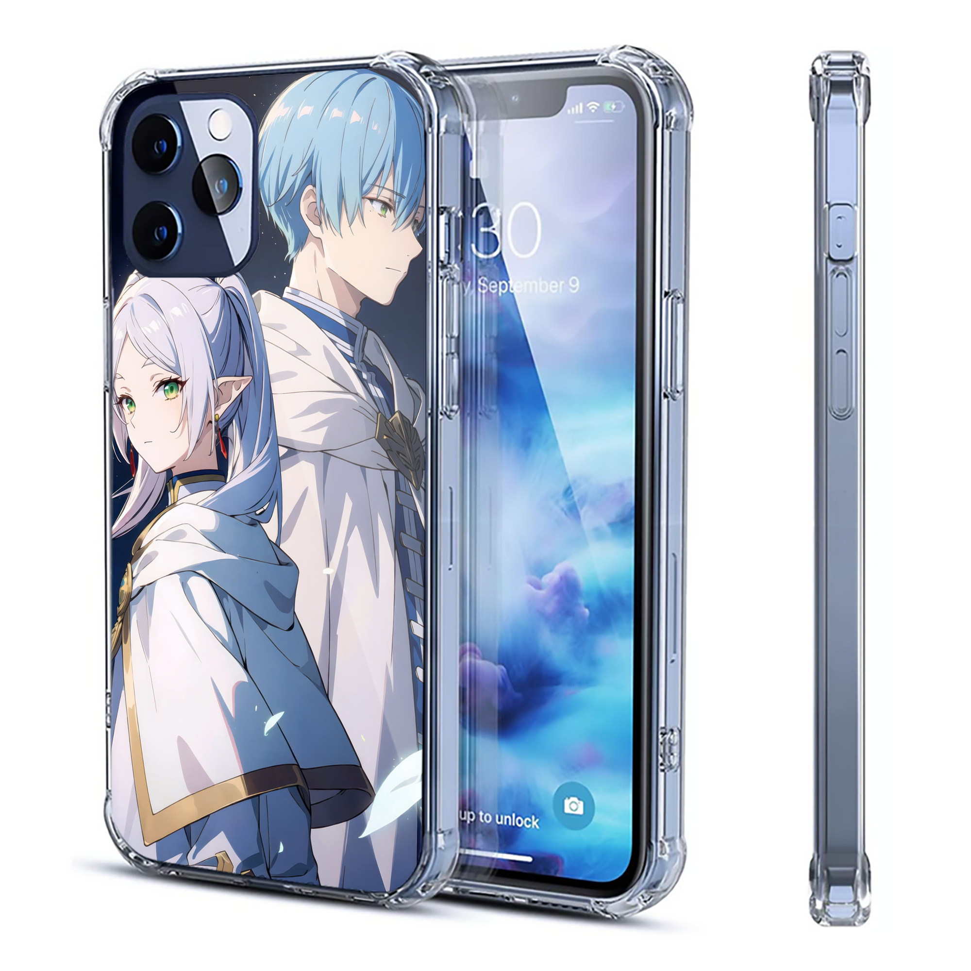 （画像用） 葬送のフリーレン Frieren 【iPhone 12シリーズ対応】透明スマホケース（クリアソフトケース）